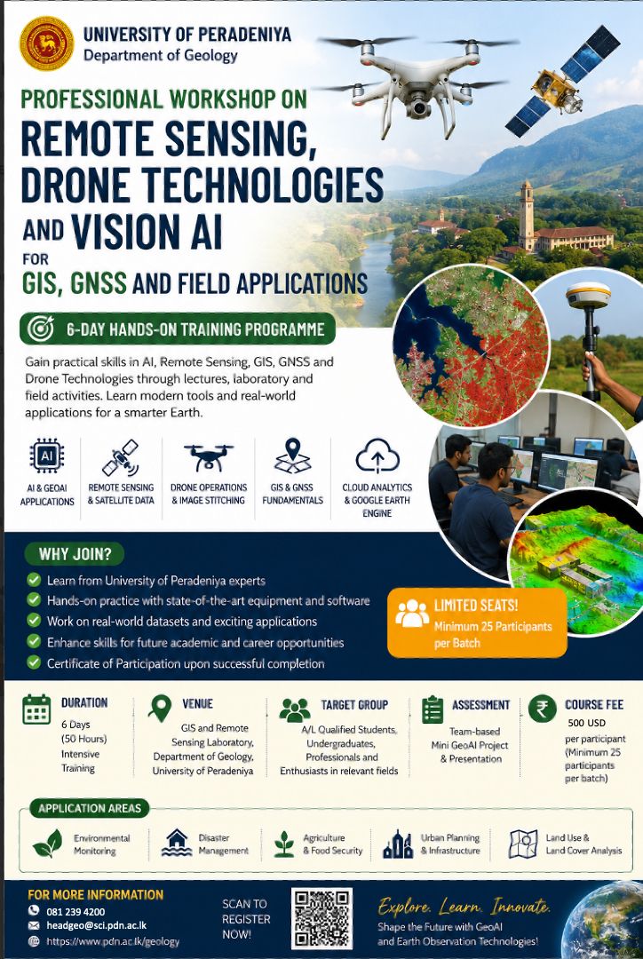 Professional Workshop on Remote Sensing, Drone Technologies and Vision AI